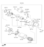 Diagram for 2011 Hyundai Sonata Starter Motor - 36100-2G400