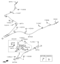 Diagram for Hyundai Santa Fe Sport Parking Brake Cable - 59770-4Z500