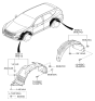 Diagram for 2018 Hyundai Santa Fe Sport Wheelhouse - 86822-4Z000