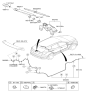 Diagram for Hyundai Wiper Linkage - 98700-2W000