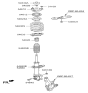 Diagram for Hyundai Shock And Strut Mount - 54610-2P500