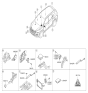 Diagram for 2018 Hyundai Santa Fe Horn - 96630-2W000