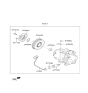 Diagram for 2014 Hyundai Santa Fe A/C Clutch - 97644-1U500