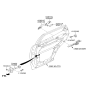 Diagram for Hyundai Santa Fe Sport Door Handle - 83661-2W010