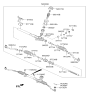 Diagram for Hyundai Tie Rod End - 56820-4Z000
