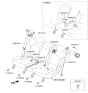 Diagram for Hyundai Santa Fe Sport Seat Belt - 89820-4Z500-RYN