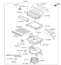 Diagram for Hyundai Sonata Hybrid Blower Motor Resistor - 97235-4RAA0