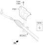 Diagram for Hyundai Santa Fe Radius Heat Shield - 57260-2W000