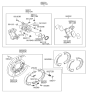 Diagram for Hyundai Brake Shoe - 58305-3MA32