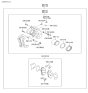 Diagram for Hyundai Brake Bleeder Screw - 58125-2B000