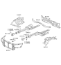 Diagram for 2010 Hyundai Genesis Radiator Support - 64101-3M011