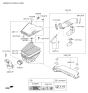 Diagram for 2011 Hyundai Genesis Air Duct - 28210-3M250