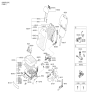 Diagram for Hyundai Seat Motor - 88509-3M100
