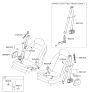 Diagram for Hyundai Genesis Seat Belt - 88870-3M501-V2