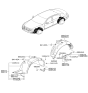 Diagram for Hyundai Mud Flaps - 86831-3M000