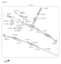 Diagram for 2009 Hyundai Genesis Rack And Pinion - 57710-3M900