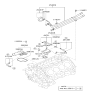 Diagram for 2010 Hyundai Equus Thermostat Housing - 25620-3F300