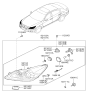 Diagram for Hyundai Elantra Light Socket - 92166-3K000