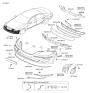 Diagram for Hyundai Genesis License Plate - 86519-3M510
