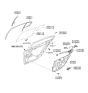 Diagram for Hyundai Genesis Door Lock - 81420-3M000