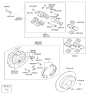 Diagram for Hyundai Brake Shoe - 58305-3QA01