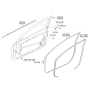 Diagram for Hyundai Sonata Door Seal - 82140-3S000