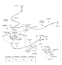 Diagram for 2012 Hyundai Sonata Parking Brake Cable - 59760-3Q300