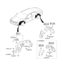 Diagram for Hyundai Sonata Wheelhouse - 86811-3Q500