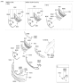 Diagram for Hyundai Sonata Grille - 86351-3Q800