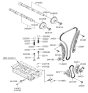 Diagram for Hyundai Sonata Engine Pump Chain - 24322-2G100