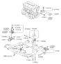 Diagram for 2009 Hyundai Sonata Engine Mount - 21810-2T000