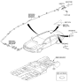 Diagram for 2011 Hyundai Sonata Antenna - 96210-3Q800-P3G