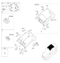 Diagram for 2011 Hyundai Sonata Sun Visor - 85201-3Q020-TX