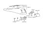 Diagram for 1998 Hyundai Accent Center Console Base - 84620-22100-LG