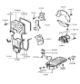 Diagram for Hyundai Accent Timing Cover - 21354-26000