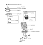Diagram for Hyundai Accent Bump Stop - 54626-22000