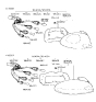 Diagram for 1997 Hyundai Accent Light Socket - 92470-22250