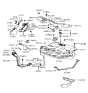Diagram for 1995 Hyundai Accent Fuel Tank - 31150-22800