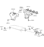 Diagram for 1997 Hyundai Accent Exhaust Manifold - 28511-26101