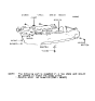 Diagram for 1995 Hyundai Accent Bumper - 86610-22600