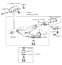 Diagram for Hyundai Elantra Ball Joint - 54503-22A00