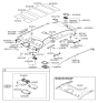 Diagram for 2009 Hyundai Tucson Sun Visor - 85201-2E450-J9