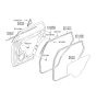 Diagram for Hyundai Tucson Door Seal - 83220-2E000