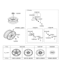 Diagram for 2007 Hyundai Tucson Spare Wheel - 52910-2E310