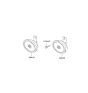 Diagram for 2006 Hyundai Tucson Horn - 96610-2E000