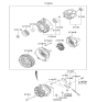Diagram for 2011 Hyundai Veloster Alternator Bearing - 37334-2B100