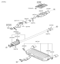 Diagram for Hyundai Tucson Exhaust Hanger - 28658-2E000