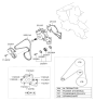 Diagram for Hyundai Water Pump Pulley - 25221-23020