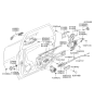 Diagram for Hyundai Door Lock Actuator - 95770-2E000