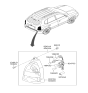 Diagram for 2007 Hyundai Tucson Light Socket - 92430-2E050
